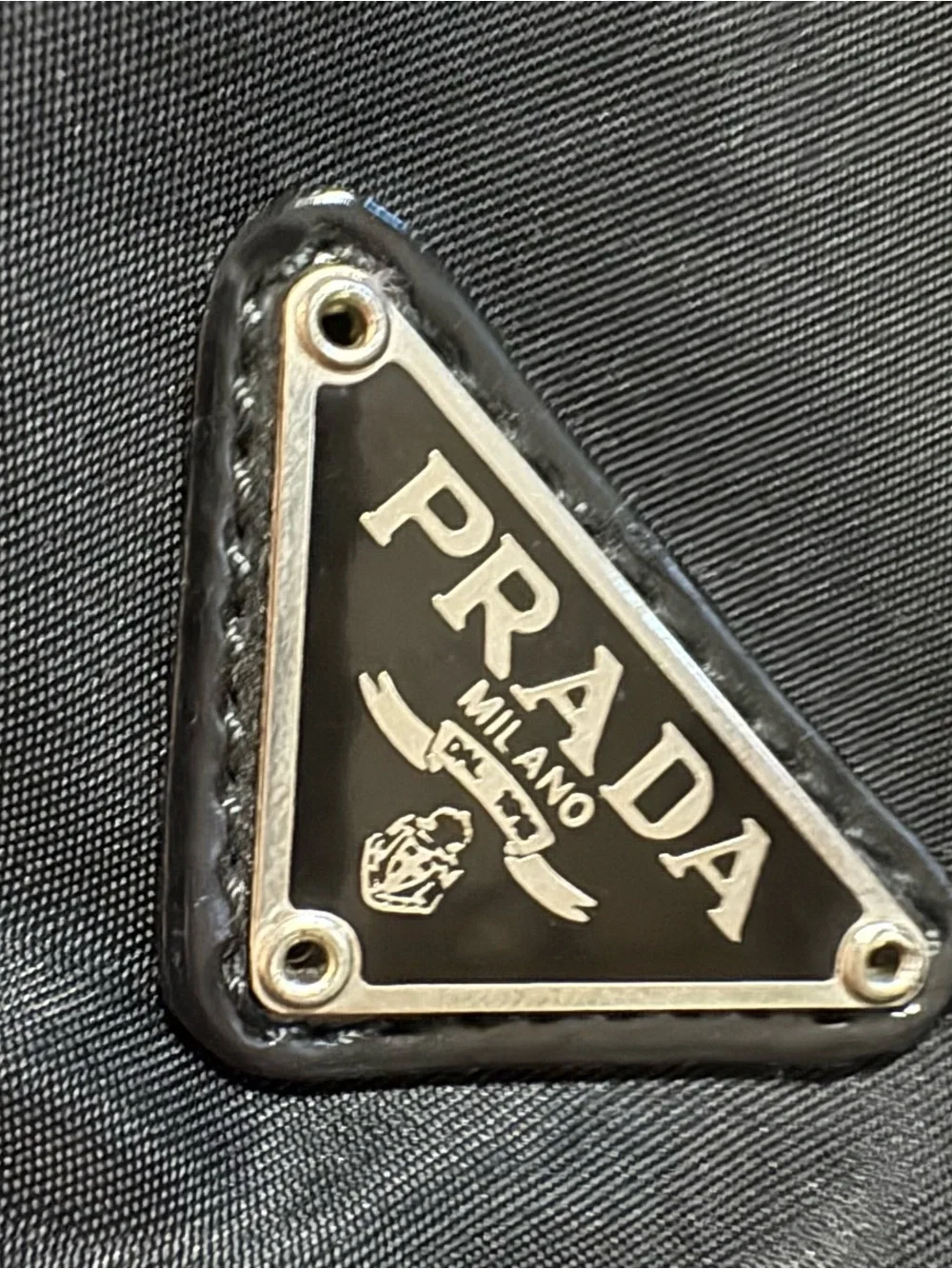 Prada Black Nylon Toiletry Pouch Cosmetic Case 100% Authentic
